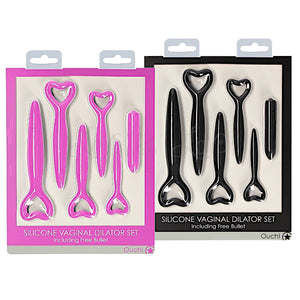 Shots Ouch! Silicone Vaginal Dilator Set Pink OR Black For Her - Dilator Kit/Set  Buy Sex Toys in Singapore LoveisLove U4Ria