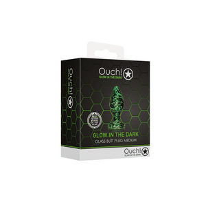 Shots Ouch! Glass Butt Plug Glow in the Dark Anal - Anal Glass Toys Buy Sex Toys in Singapore LoveisLove U4Ria