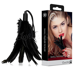 Shots Ouch! Small Feather Tickler Black Bondage - Paddles/Spankers/Ticklers Buy Sex Toys in Singapore LoveisLove U4Ria