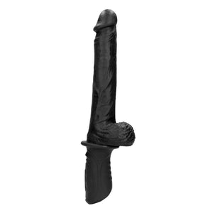 Shots Ouch! Hand Held Liquid Silicone Vibrating and Thrusting Sex Machine Black Vibrators - Realistic Vibrators  Buy Sex Toys in Singapore LoveisLove U4Ria