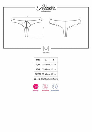 Obsessive Alabastra Crotchless Thong White S/M For Her - Women's Sexy Wear  Buy Sex Toys in Singapore LoveisLove U4Ria