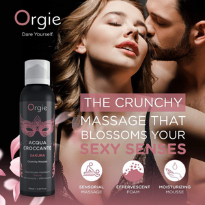 Orgie Acqua Croccante Massage Crunchy Mousse 150ml loveislove love is love buy sex toys singapore u4ria
