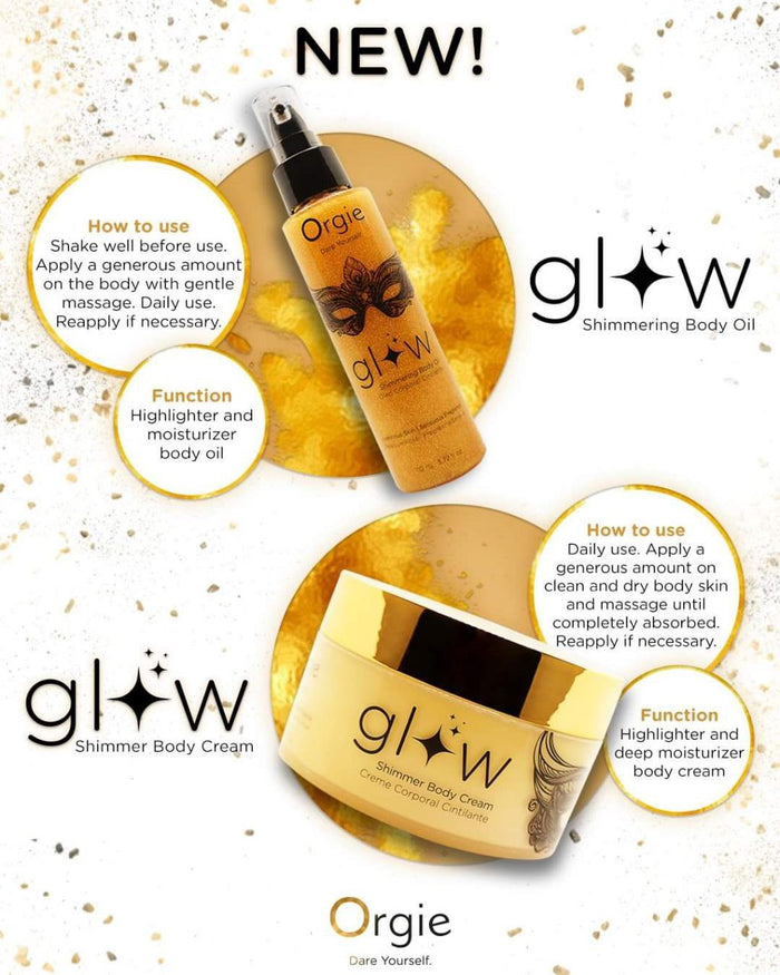 Orgie Glow Shimmering Body Oil 110 ml or Body Cream 250 ml