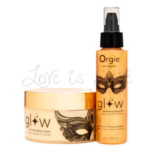 Orgie Glow Shimmering Body Oil 110 ml or Body Cream 250 ml loveislove love is love buy sex toys singapore u4ria