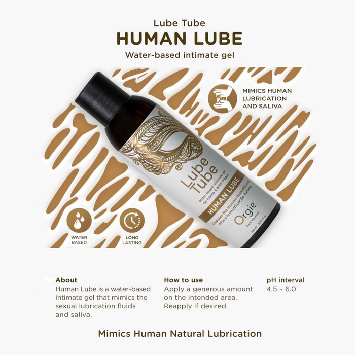 Orgie Lube Tube Human Lube Water-Based Intimate Gel 150 ML (Exp 2026)