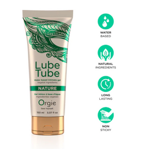 Orgie Lube Tube Nature Water-Based With Vegetal Ingredients 150 ml ( Exp 02/2026) loveislove love is love buy sex toys singapore u4ria