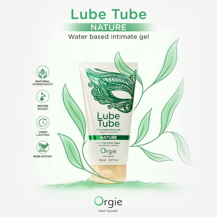 Orgie Lube Tube Nature Water-Based With Vegetal Ingredients 150 ml ( Exp 02/2026)