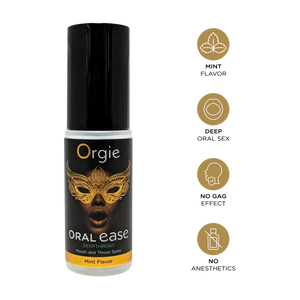 Orgie Oral Ease Deep Throat Spray 15 ML 0.5 FL OZ Enhancers & Essentials - Aromas & Stimulants  Buy Sex Toys in Singapore LoveisLove U4Ria