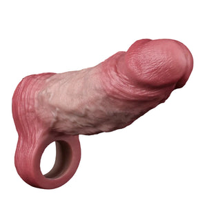 Orman 6.4 Inch Liquid Silicone Realistic Enhancer Sleeve in Nude