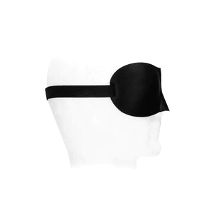 Shots Ouch! Black & White Satin Curvy Eye Mask With Elastic Straps Buy in Singapore LoveisLove U4Ria 