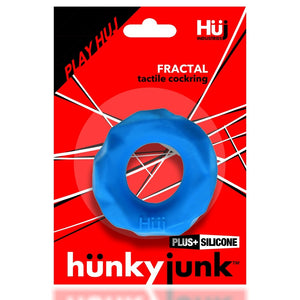 Oxballs Hunkyjunk Fractal Tactile Cockring Teal Ice or Clear Ice For Him - Oxballs Series Buy in Singapore LoveisLove U4Ria