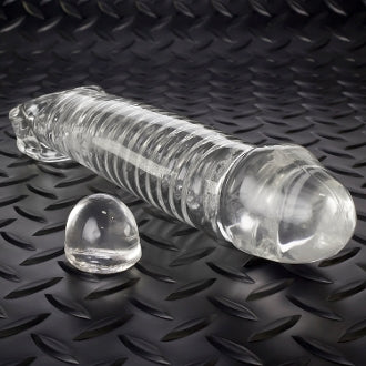 Oxballs Muscle Cock Sheath with adjustFIT Stopper Smoke or Clear (Authorized Dealer)