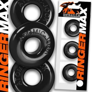 Oxballs Ringer Max 3-Pack Cock And Ball Rings Black Buy in Singapore LoveisLove U4Ria 