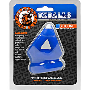 Oxballs Tri-Squeeze Ballstretching Sling Black or Blue (Oxballs Authorized Dealer)