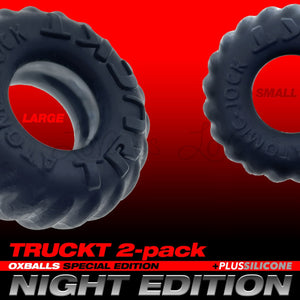 Oxballs TruckT Cock and Ball Ring Special Edition Velvet Feel Night Black