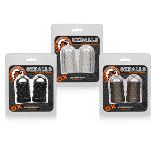 Oxballs Gripper Nipple Suckers by Atomic Jock AJ-1073 Black & Clear & smoke Nipple Toys - Nipple Suckers Oxballs 