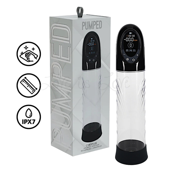 Shots Pumped CyberPulse Automatic Waterproof Penis Pump Black