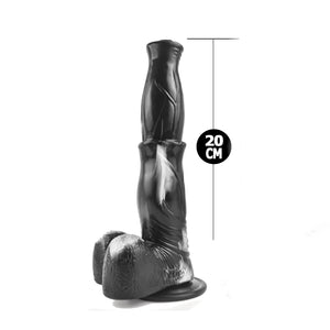 Pegasus 9.8 Inch Fantasy Creature Silicone Dildo dimension diagram detail