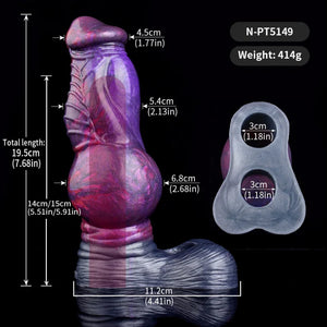 Phantom Knotted Fantasy Penis Sleeve 7.7 Inch For Him - Penis Sheath/Sleeve Buy Sex Toys in Singapore LoveisLove U4Ria