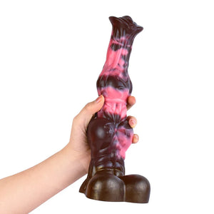 Gold Knight or Phantom Knight Horse Large Fantasy Silicone Dildo with Suction Cup 10 InchDildos - Large & Unique Dildos Buy Sex Toys in Singapore LoveisLove U4Ria