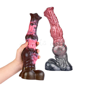 Gold Knight or Phantom Knight Horse Large Fantasy Silicone Dildo with Suction Cup 10 InchDildos - Large & Unique Dildos Buy Sex Toys in Singapore LoveisLove U4Ria
