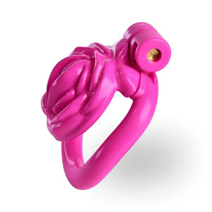 Pink Rose Pussy Chastity Cage 4-Piece Ring Kit #219 (42mm,45mm,48mm,52mm) Buy in Singapore LoveisLove U4Ria 