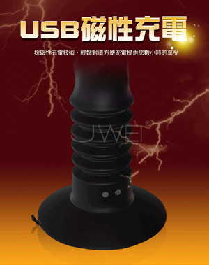 Spring-loaded massage reacts to your own up and down movements; but does not thrust automatically.  Pipedream Anal Fantasy Elite Vibrating Ass Fucker