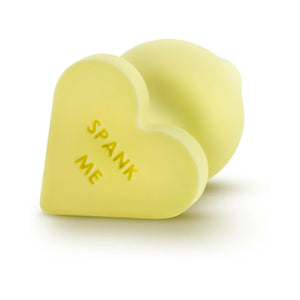 Play With Me Naughty Candy Hearts Anal Plug Be Mine Pink or Do Me Now Purple or Spank Me Yellow