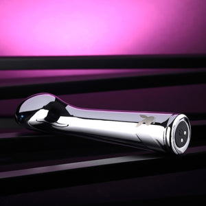 Playboy Swoon Rechargeable Vibrator Aluminum Platinum Buy in Singapore LoveisLove U4Ria 