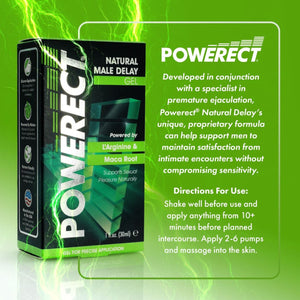 Powerect Natural Male Delay Gel 1 FL OZ 30ml Buy in Singapore LoveisLove U4Ria 