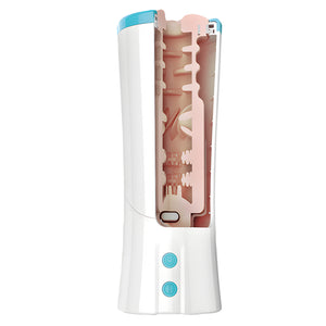 Pretty Love Aby Automatic Thrusting Masturbator with Sexy Talk White Male - Masturbators - Stroke/Suck/Vibrate Buy Sex Toys in Singapore LoveisLove U4Ria