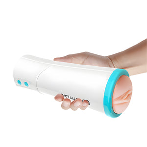 Pretty Love Aby Automatic Thrusting Masturbator with Sexy Talk White Male - Masturbators - Stroke/Suck/Vibrate Buy Sex Toys in Singapore LoveisLove U4Ria