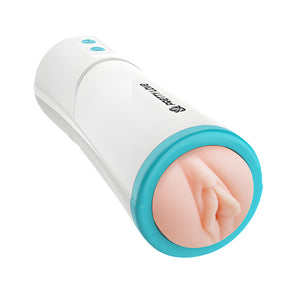 Pretty Love Aby Automatic Thrusting Masturbator with Sexy Talk White Male - Masturbators - Stroke/Suck/Vibrate Buy Sex Toys in Singapore LoveisLove U4Ria