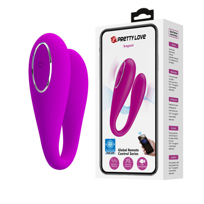 Pretty Love August App Controlled Couples Vibrator
