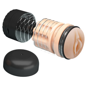 Pretty Love Emily Vibrating Licking Vagina Masturbator Beige Male Masturbators - Vibrating Masturbators Buy Sex Toys in Singapore LoveisLove U4Ria