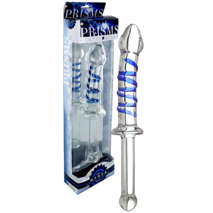 Prisms Erotic Glass Nyasa Thrusting Glass Dildo (Last Piece)