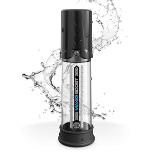 Pump Worx Max Boost Piston-Action Power Pump Black or Blue (Could Fill The Tube With Water) For Him - Penis Pumps & Enlargers Buy in Singapore LoveisLove U4Ria