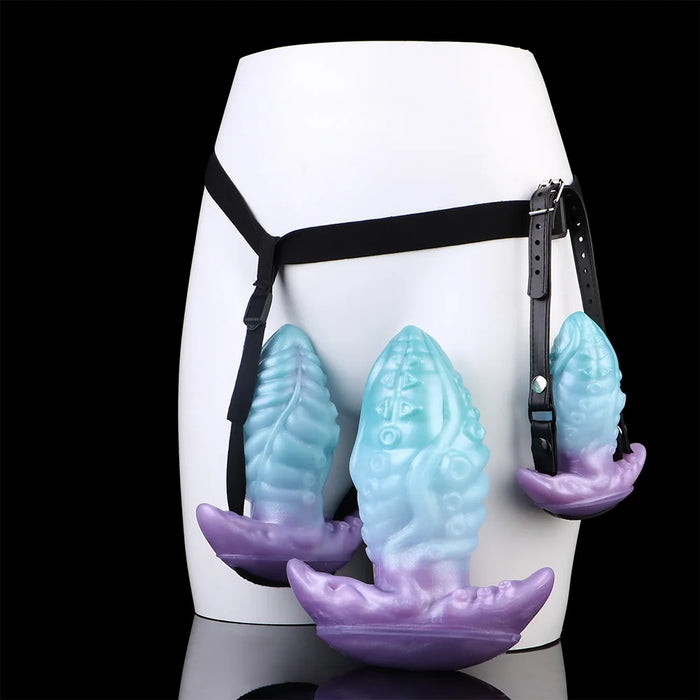 Purple Orchid Dream Octopus Fantasy Silicone Anal Plug
