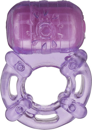 Purple Sun Vibrating Cock Ring with Battery-Operated Bullet Cock Rings - Vibrating Cock Rings Buy in Singapore LoveisLove U4Ria