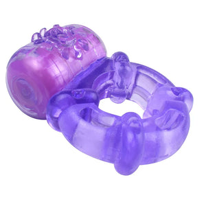 Purple Sun Vibrating Cock Ring with Battery-Operated Bullet Cock Rings - Vibrating Cock Rings Buy in Singapore LoveisLove U4Ria