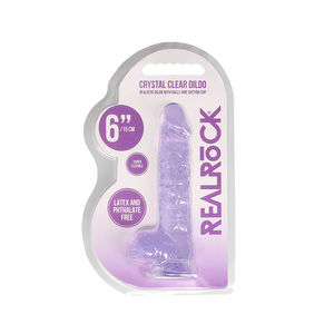 Shots RealRock Realistic Dildo With Balls Transparent 6 or 7 Inch Dildos - Suction Cup Dildos  Buy Sex Toys in Singapore LoveisLove U4Ria