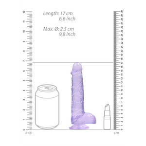 Shots RealRock Realistic Dildo With Balls Transparent 6 or 7 Inch Dildos - Suction Cup Dildos  Buy Sex Toys in Singapore LoveisLove U4Ria
