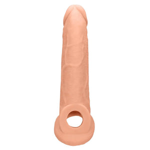 Shots RealRock Realistic Penis Sleeve 9"/21 cm Extender And Ball Stretcher