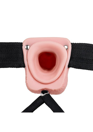 Shots RealRock Realistic Vibrating Hollow Strap-On Flesh 6 Inch 15.5 CM or 7 Inch 18 CM Buy in Singapore LoveisLove U4Ria 
