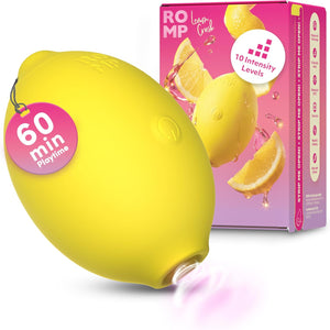 ROMP Lemon Crush Rechargeable Clitoral Stimulator Lemon Yellow Main Product View