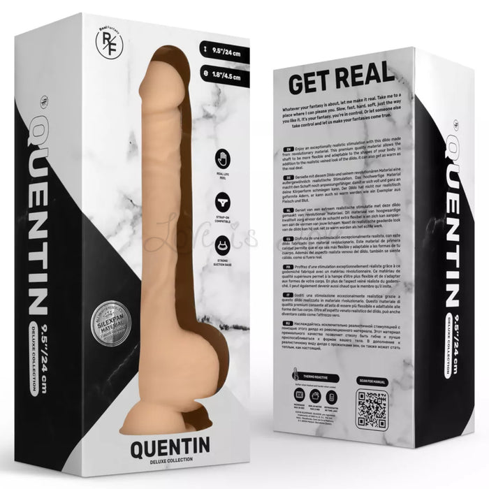 Real Fantasy Deluxe Quentin Realistic Dildo w/ Balls 24 cm/9inch