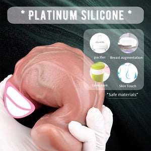 Realistic Bulging Penis Liquid Silicone Anal Plug 6.65 Inch Anal - Exotic & Unique Butt Plugs Buy Sex Toys in Singapore LoveisLove U4Ria