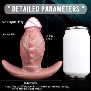 Realistic Bulging Penis Liquid Silicone Anal Plug 6.65 Inch Anal - Exotic & Unique Butt Plugs Buy Sex Toys in Singapore LoveisLove U4Ria