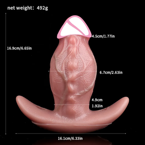 Realistic Bulging Penis Liquid Silicone Anal Plug 6.65 Inch Anal - Exotic & Unique Butt Plugs Buy Sex Toys in Singapore LoveisLove U4Ria