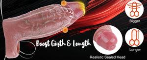 Regidev Liquid Silicone Realistic Cock Sheath 5.75 Inch For Him - Penis Sheath/Sleeve Buy Sex Toys in Singapore LoveisLove U4Ria